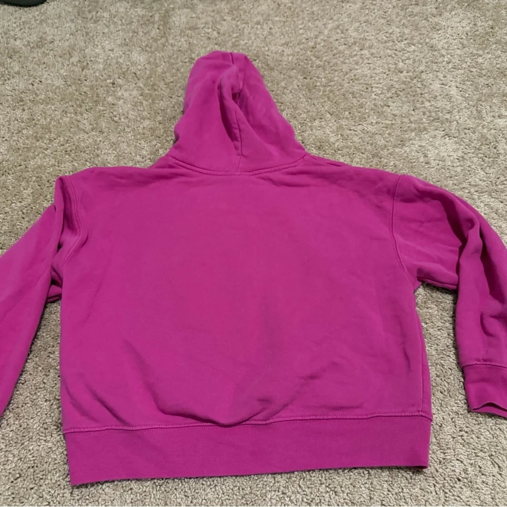 Jordan Big Girls' Brooklyn Essentials Hoodie in a pink/fuchsia color size 12-13